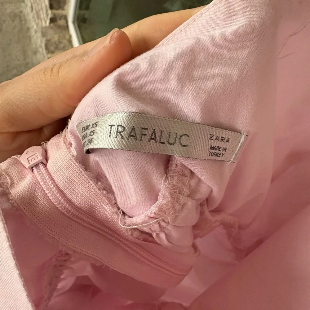 Zara Trafaluc Soft Pink Bow Tie Mini Dress - Picture 9 of 10
